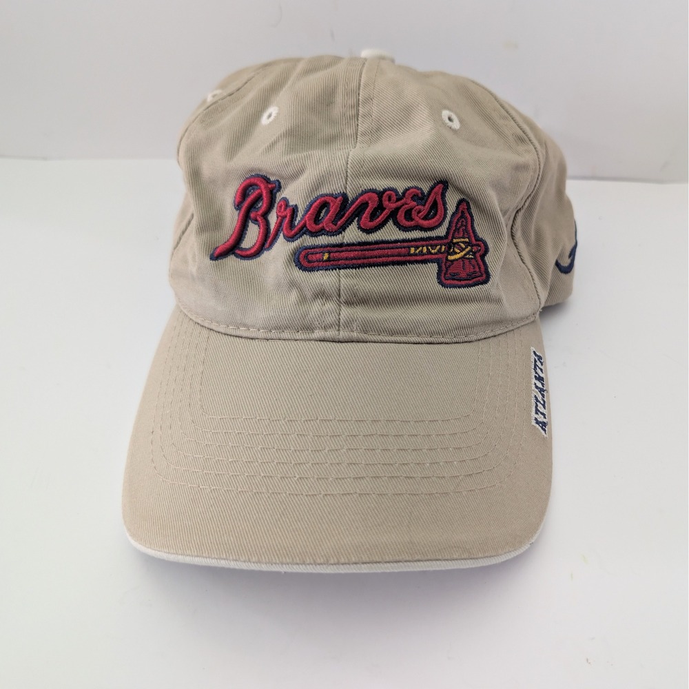 Atlanta Braves MLB Baseball Hat Drew Pearson Adjustable Strapback Cap Mens OSFA